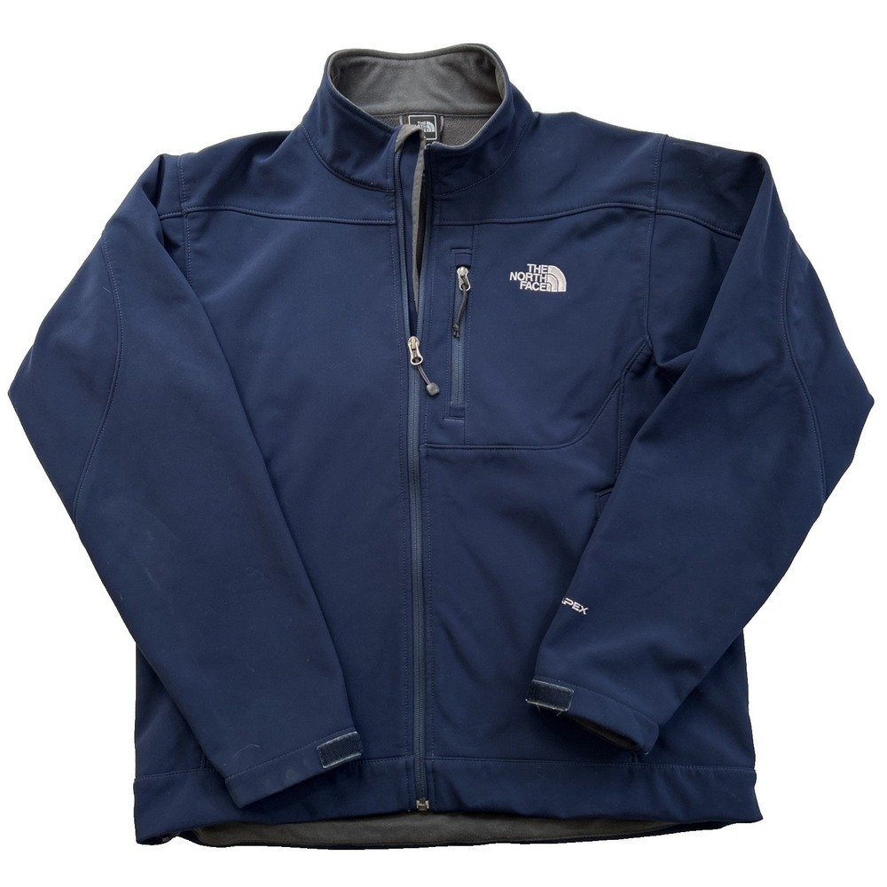 The North Face Men's Apex Jacket Medium Softshell Full Zip in Blue Gorpcore Coat